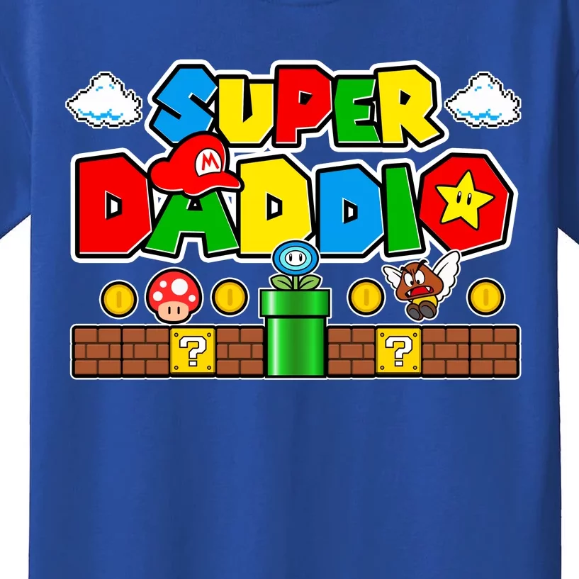 Super Daddio Dad Video Gamer Kids T-Shirt