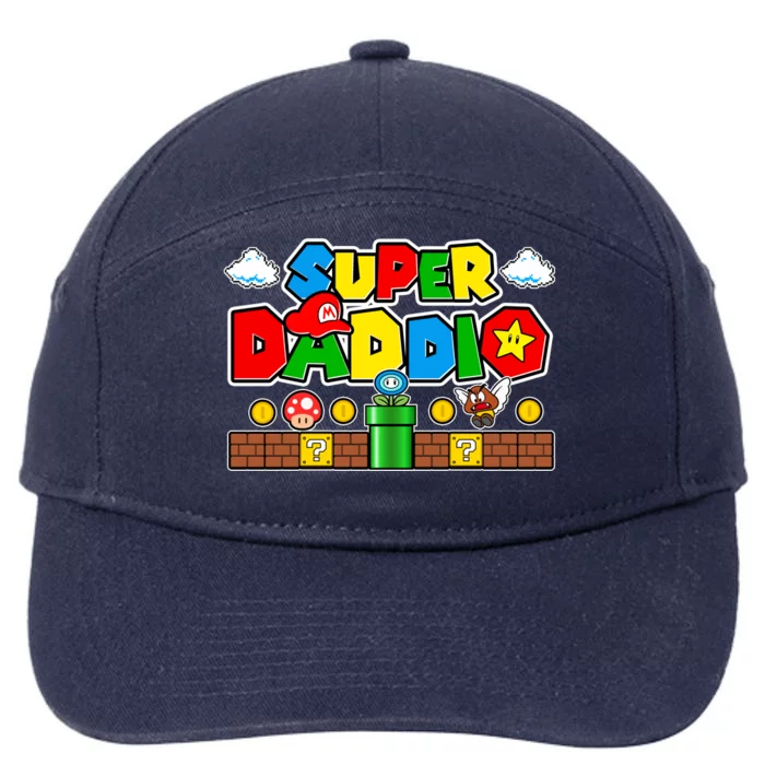 Super Daddio Dad Video Gamer 7-Panel Snapback Hat