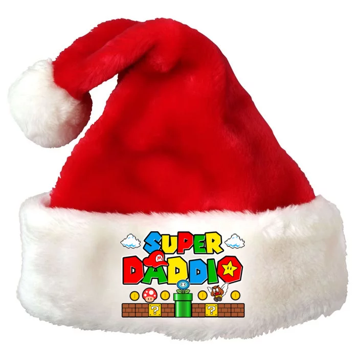 Super Daddio Dad Video Gamer Premium Christmas Santa Hat