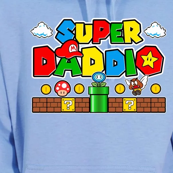 Super Daddio Dad Video Gamer Unisex Surf Hoodie