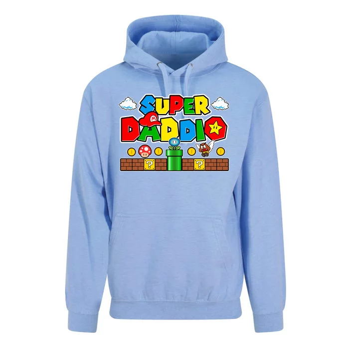 Super Daddio Dad Video Gamer Unisex Surf Hoodie