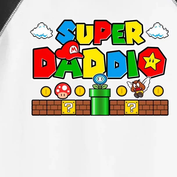 Super Daddio Dad Video Gamer Toddler Fine Jersey T-Shirt