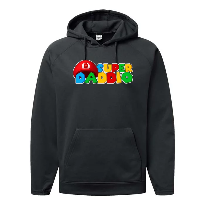 Super Daddio Gamer Dad Performance Fleece Hoodie