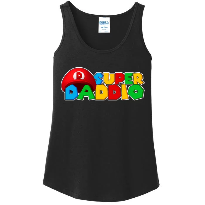 Super Daddio Gamer Dad Ladies Essential Tank