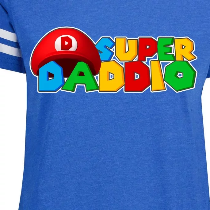 Super Daddio Gamer Dad Enza Ladies Jersey Football T-Shirt