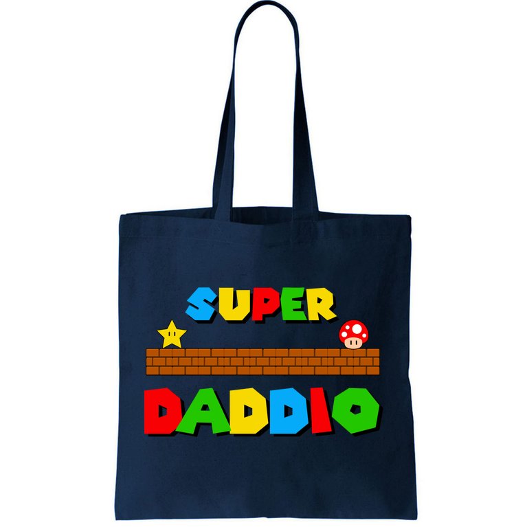 Super Daddio Retro Video Game Tote Bag