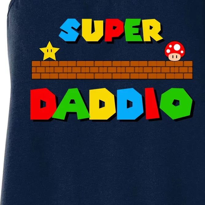 Super Daddio Retro Video Game Women's Racerback Tank