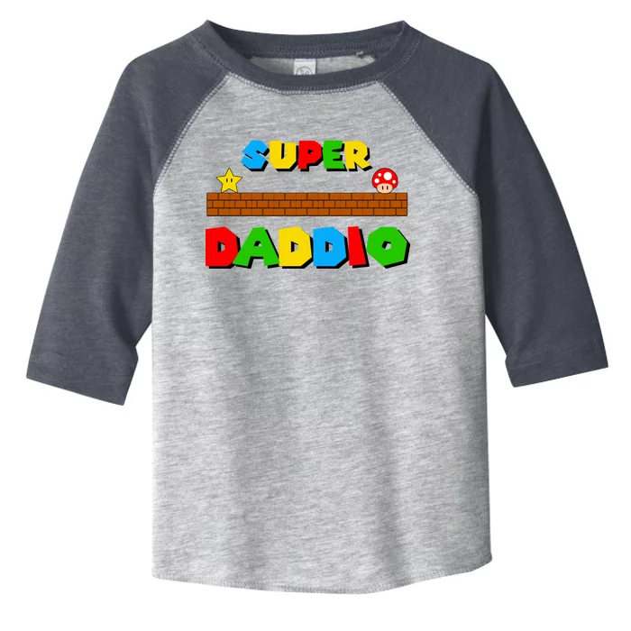 Super Daddio Retro Video Game Toddler Fine Jersey T-Shirt