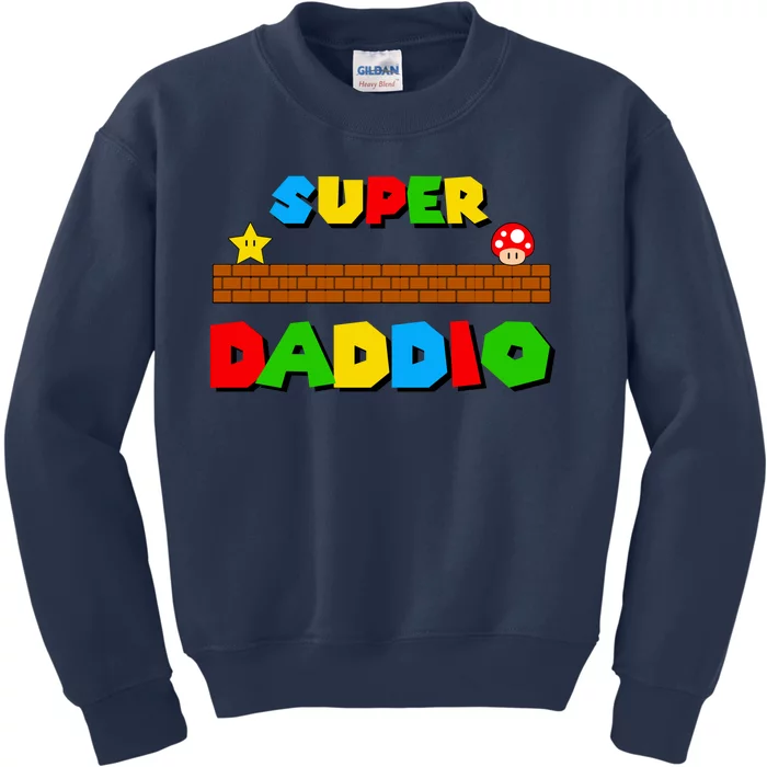 Super Daddio Retro Video Game Kids Sweatshirt