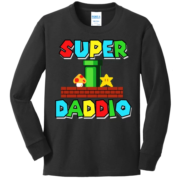 Super Dadio Kids Long Sleeve Shirt