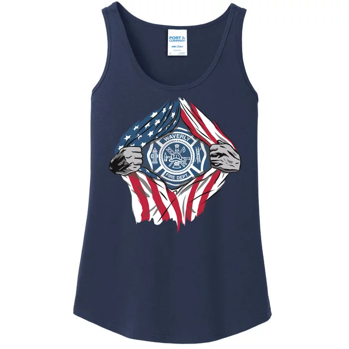 Super Fireman USA Ladies Essential Tank