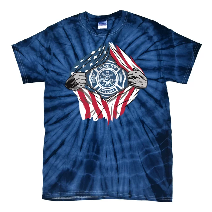 Super Fireman USA Tie-Dye T-Shirt