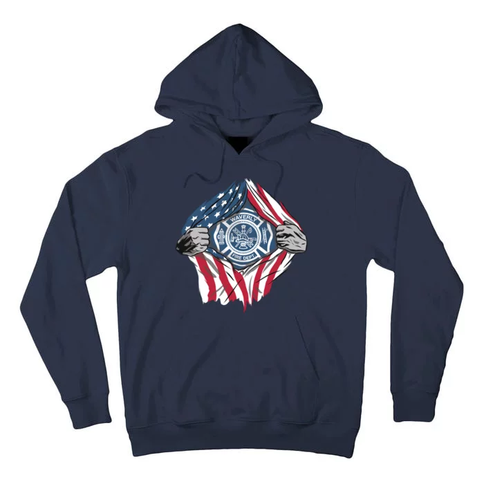 Super Fireman USA Tall Hoodie