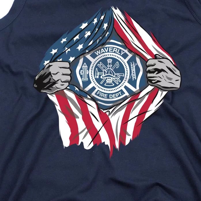 Super Fireman USA Tank Top