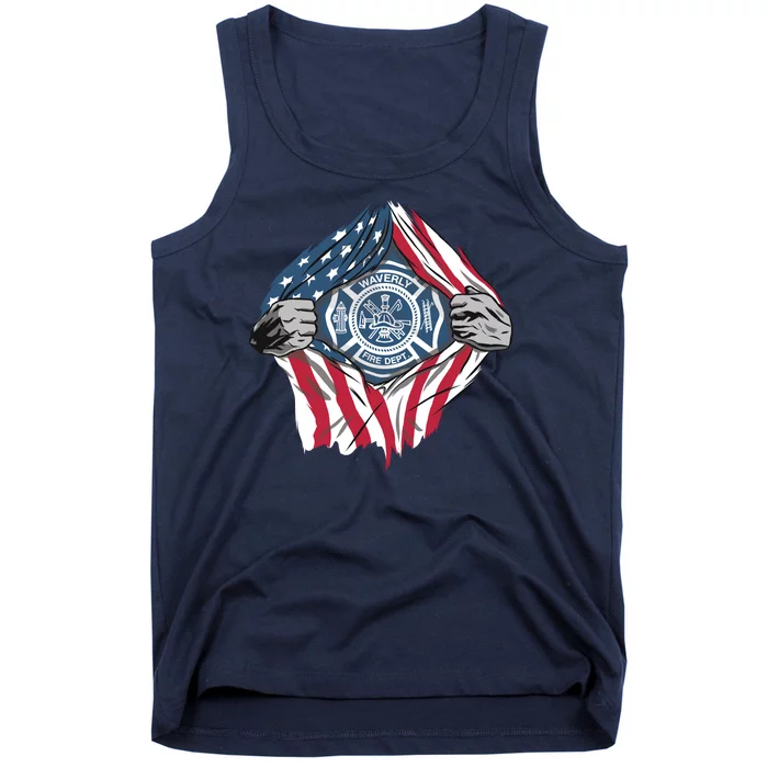 Super Fireman USA Tank Top