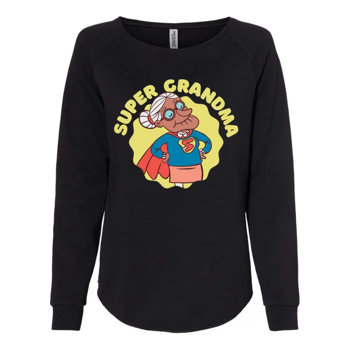 Super Grandma Womens California Wash Sweatshirt