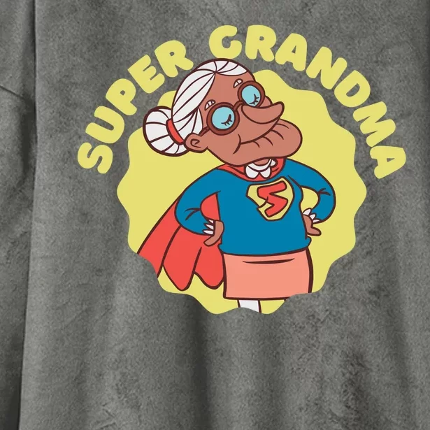 Super Grandma Hooded Wearable Blanket