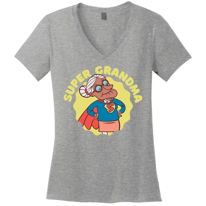 Super Grandma Women's V-Neck T-Shirt