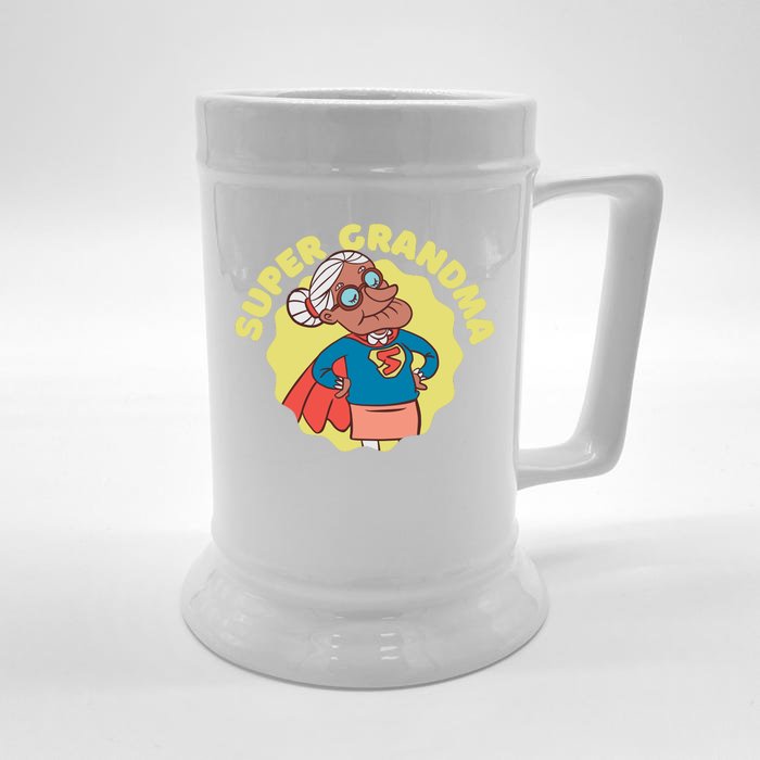 Super Grandma Front & Back Beer Stein