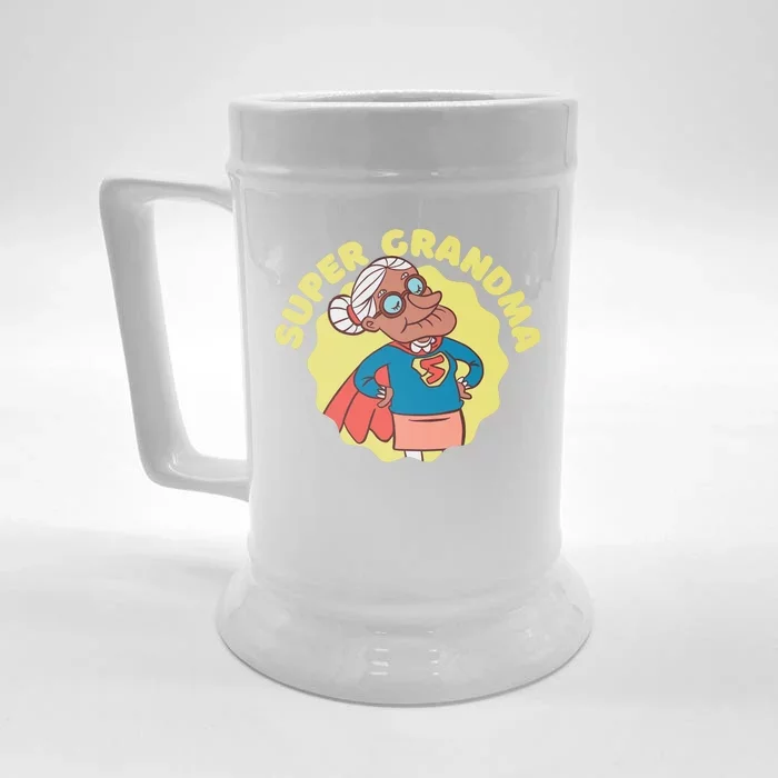 Super Grandma Front & Back Beer Stein