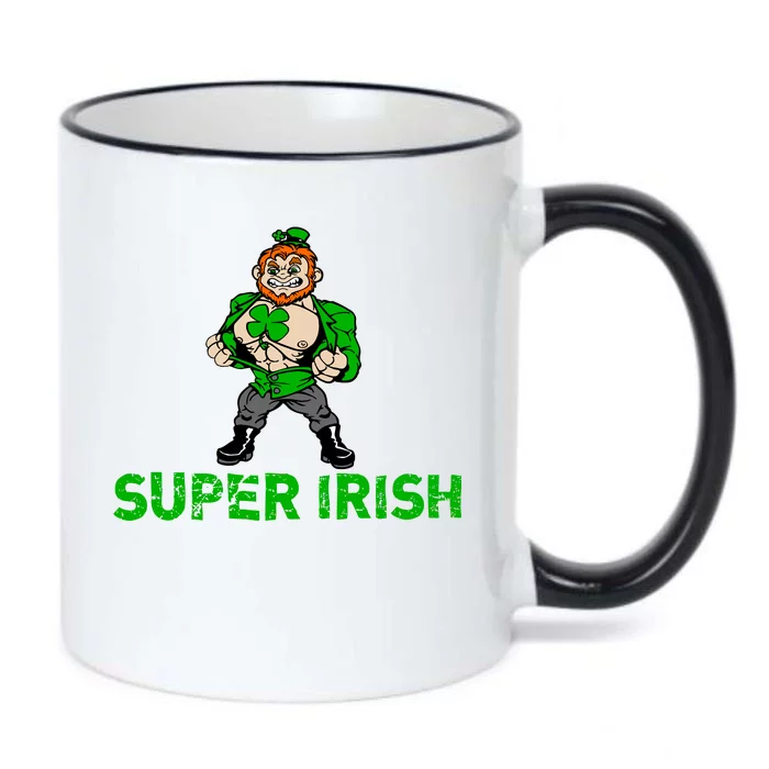 Super Irish Cloverleaf St. Patrick's Day Black Color Changing Mug