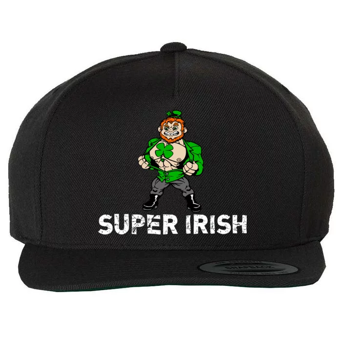 Super Irish Cloverleaf St. Patrick's Day Wool Snapback Cap