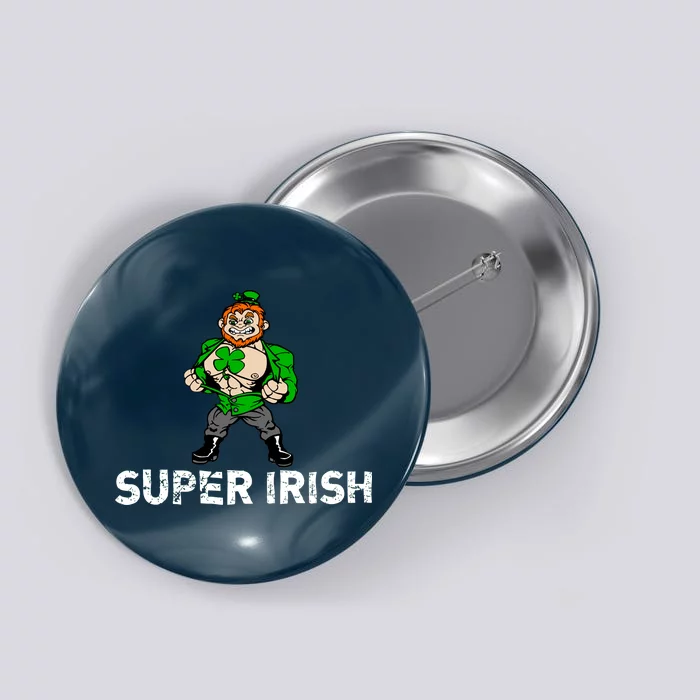 Super Irish Cloverleaf St. Patrick's Day Button