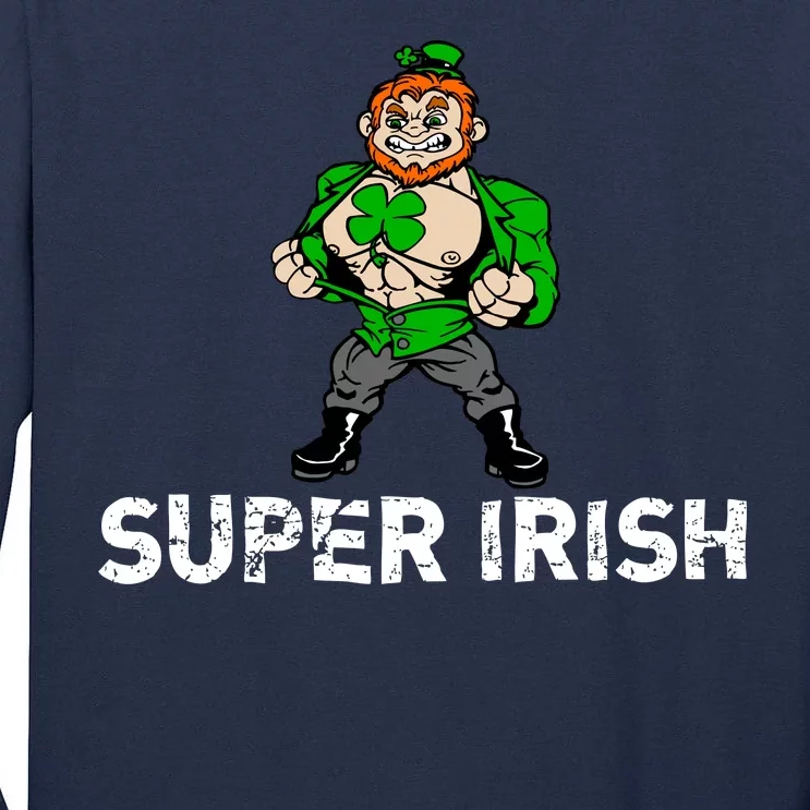 Super Irish Cloverleaf St. Patrick's Day Tall Long Sleeve T-Shirt