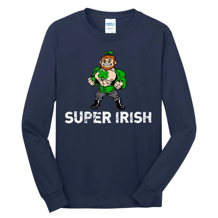 Super Irish Cloverleaf St. Patrick's Day Tall Long Sleeve T-Shirt