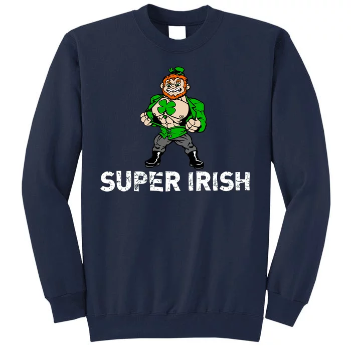 Super Irish Cloverleaf St. Patrick's Day Tall Sweatshirt