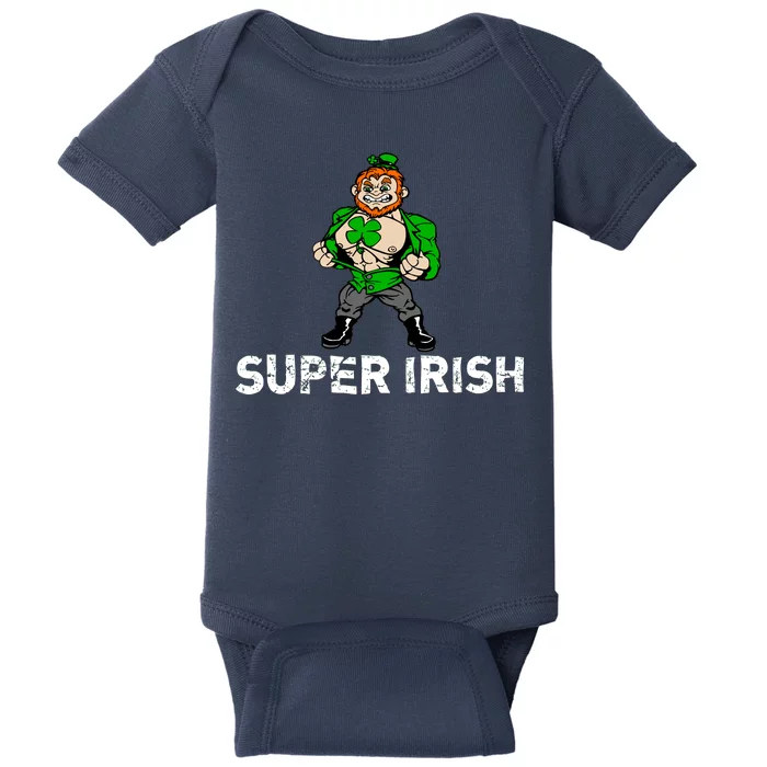 Super Irish Cloverleaf St. Patrick's Day Baby Bodysuit