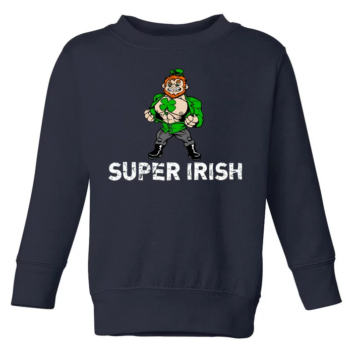 Super Irish Cloverleaf St. Patrick's Day Toddler Sweatshirt