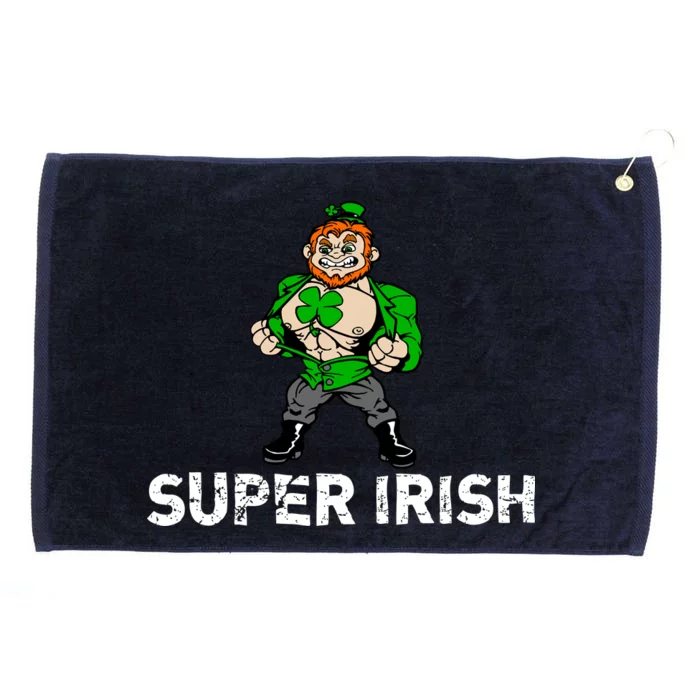 Super Irish Cloverleaf St. Patrick's Day Grommeted Golf Towel