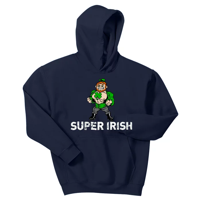 Super Irish Cloverleaf St. Patrick's Day Kids Hoodie