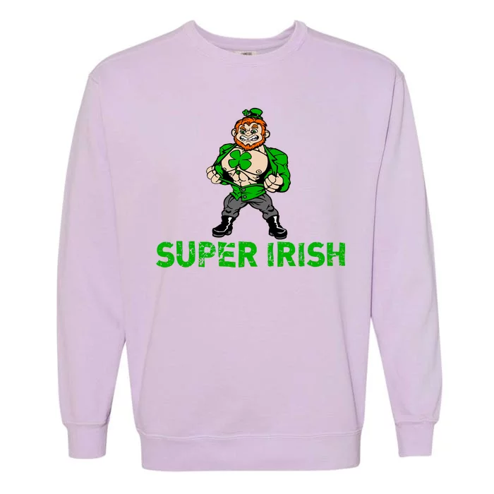 Super Irish Cloverleaf St. Patrick's Day Garment-Dyed Sweatshirt