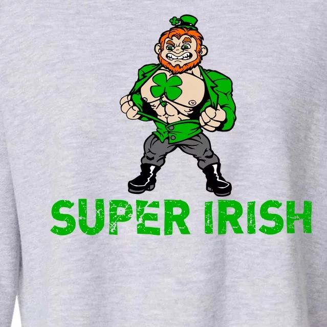 Super Irish Cloverleaf St. Patrick's Day Cropped Pullover Crew