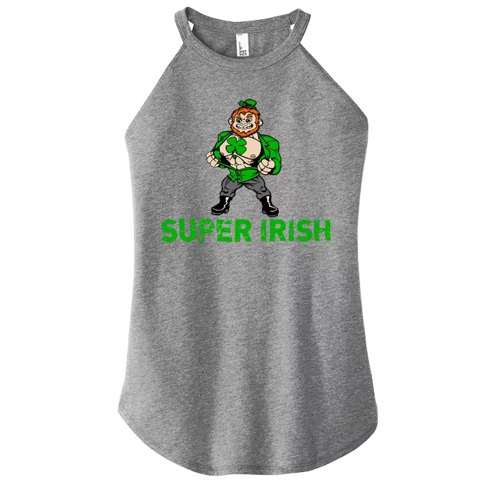 Super Irish Cloverleaf St. Patrick's Day Women’s Perfect Tri Rocker Tank