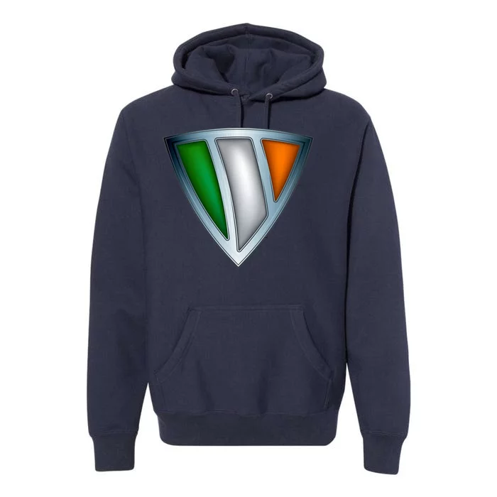 Super Irish Ireland Steel Shield Premium Hoodie