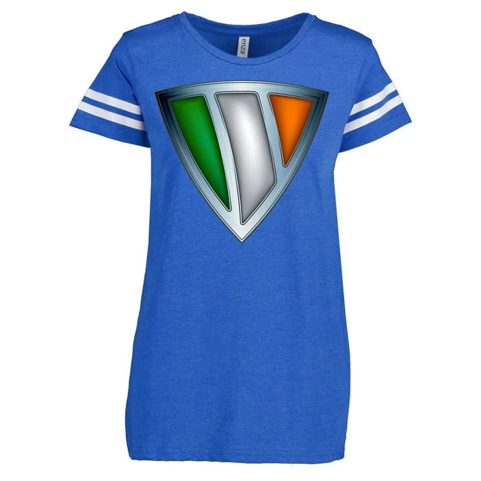 Super Irish Ireland Steel Shield Enza Ladies Jersey Football T-Shirt