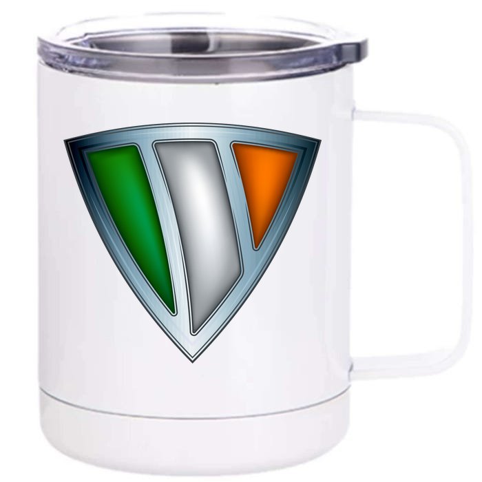 Super Irish Ireland Steel Shield Front & Back 12oz Stainless Steel Tumbler Cup