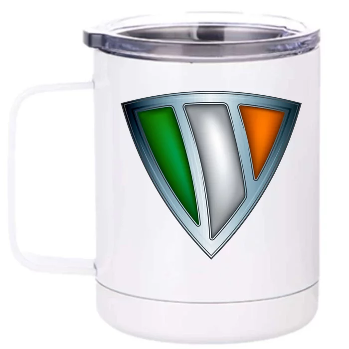 Super Irish Ireland Steel Shield Front & Back 12oz Stainless Steel Tumbler Cup