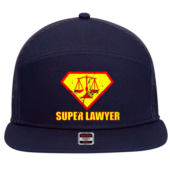 Super Lawyer 7 Panel Mesh Trucker Snapback Hat