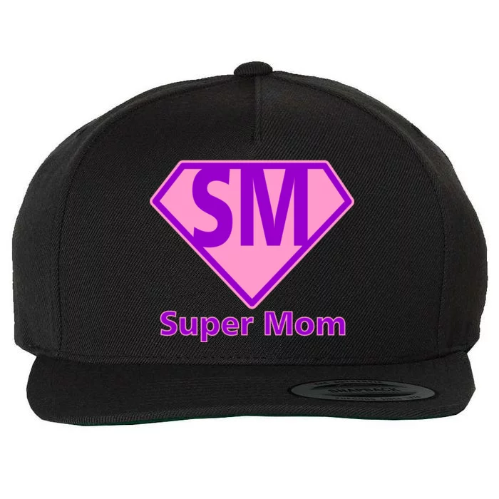 Super Mom Wool Snapback Cap