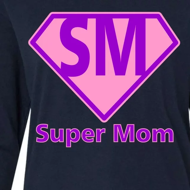 Super Mom Womens Cotton Relaxed Long Sleeve T-Shirt