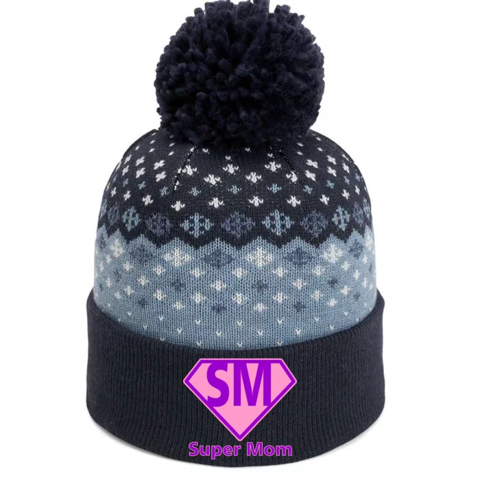 Super Mom The Baniff Cuffed Pom Beanie