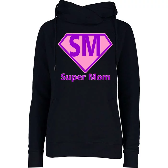 Super Mom Womens Funnel Neck Pullover Hood