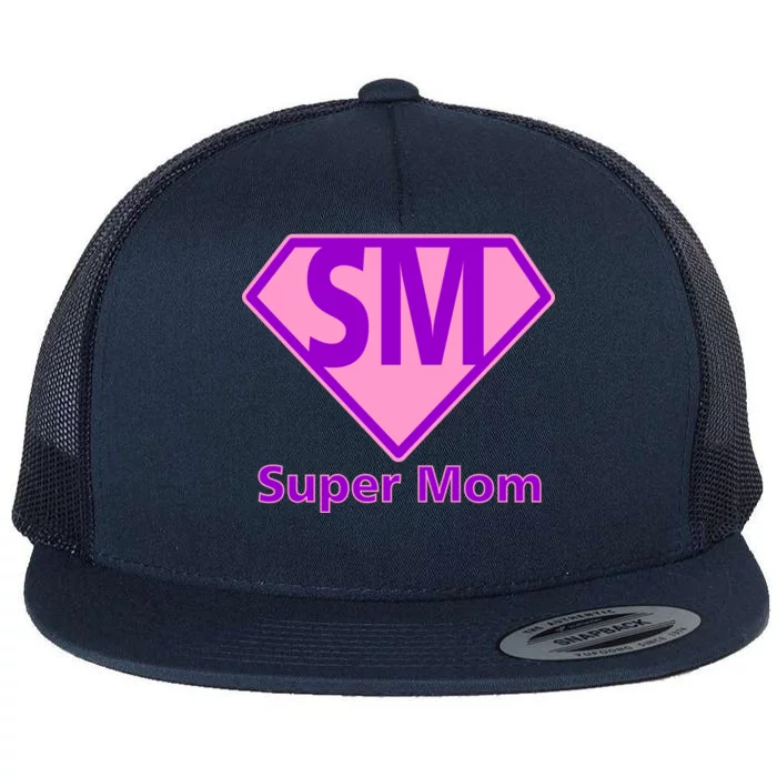 Super Mom Flat Bill Trucker Hat