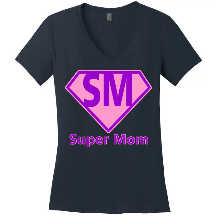 Super Mom Women's V-Neck T-Shirt