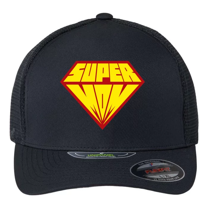 Super Mom Comic Superhero Flexfit Unipanel Trucker Cap