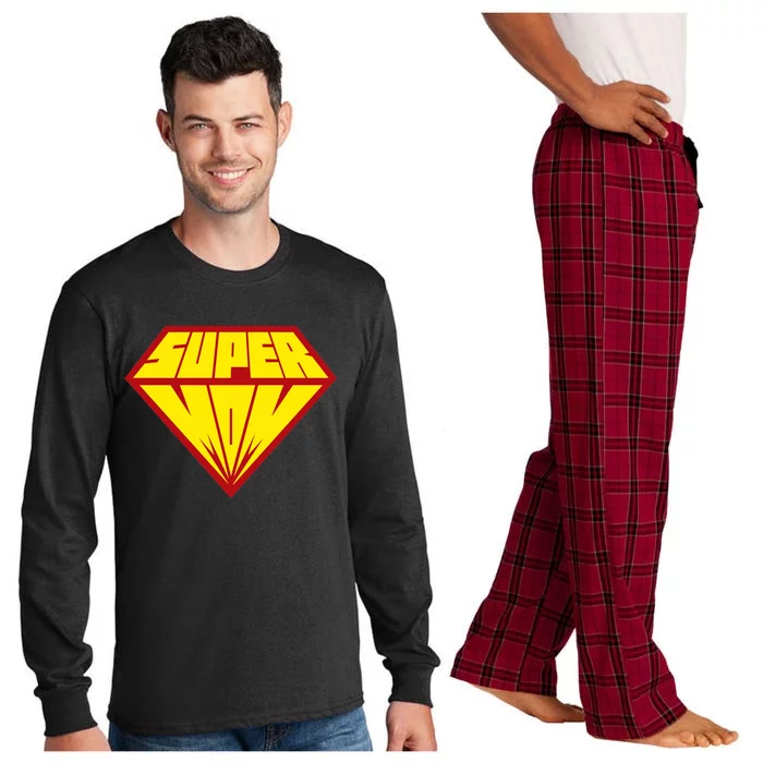 Super Mom Comic Superhero Long Sleeve Pajama Set